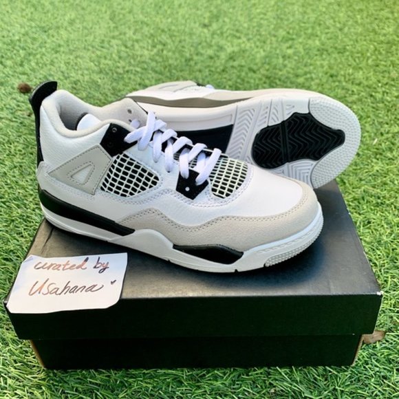 Nike Air Jordan 4 retro military black PS preschool - Picture 4 of 4